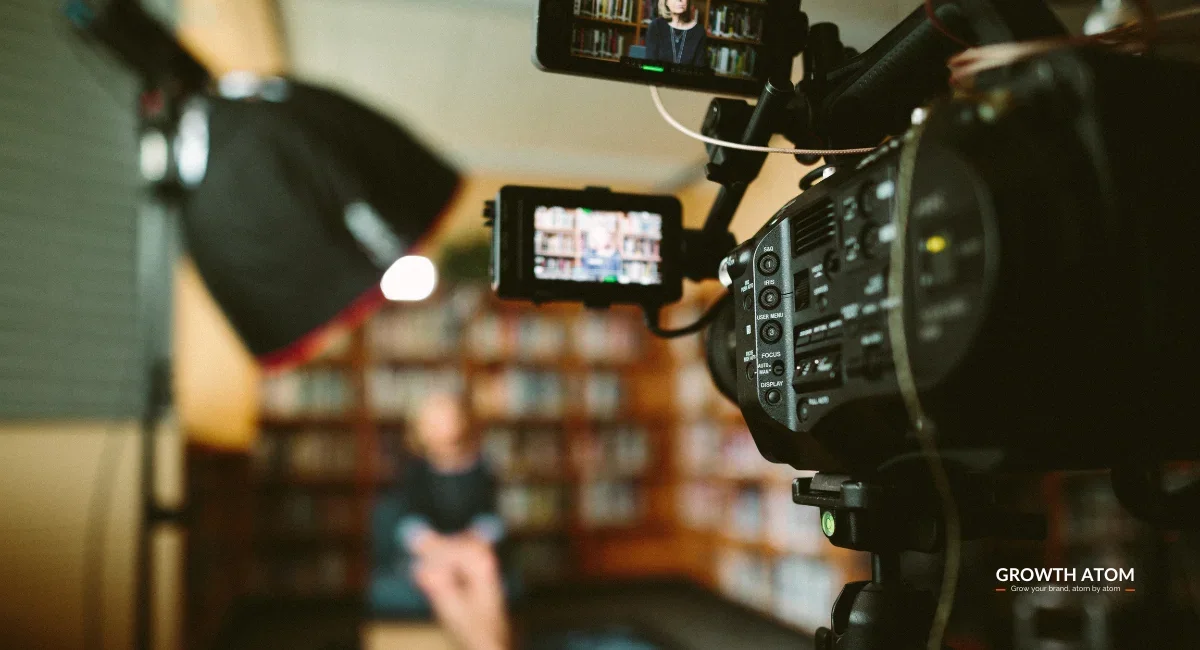 Filmmaker and creative team producing a brand video story to emotionally connect with target audience | Growth Atom